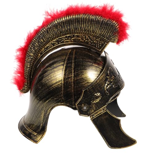 TEMPNAP Römischer Helm Kostümzubehör für Erwachsene und Teenager Mittelalterliches Cosplay Accessoire mit Federbusch für Römische Soldatenkostüme und Fotorequisiten TEMPNAP Römischer Helm Kostümzubehör für Erwachsene und Teenager Mittelalterliches Cosplay Accessoire mit Federbusch für Römische Soldatenkostüme und Fotorequisiten von TEMPNAP