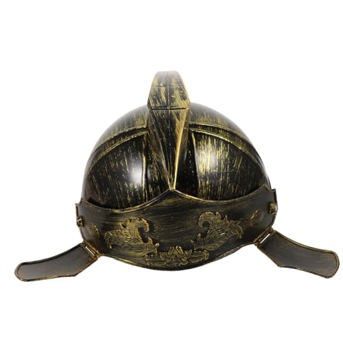 TEMPNAP Römischer Ritterhelm für Männer Mittelalterliches Kostüm Headgear für Cosplay und Partys Goldene Gladiatoren Kopfbedeckung mit Historischem und Feiner Handwerkskunst von TEMPNAP