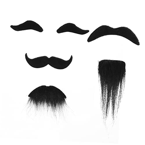 TEMPNAP Selbstklebender Schwarzer Schnurrbart Teiliges Cosplay Zubehör für Halloween Partys Theater Realistisch Lustig für Streiche Kostümierungen TEMPNAP Selbstklebender Schwarzer Schnurrbart Teiliges Cosplay Zubehör für Halloween Partys Theater Realistisch Lustig für Streiche Kostümierungen von TEMPNAP
