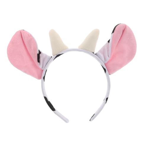 TEMPNAP Süße Kuhohren Stirnband Plüsch Tiere Ohren Kopfbedeckung Realistisch Pelzige Kuhhorn Tier Ohren Kostüm Für Cosplay Party Halloween Kostüm Kleid Haar Accessoire TEMPNAP Süße Kuhohren Stirnband Plüsch Tiere Ohren Kopfbedeckung Realistisch Pelzige Kuhhorn Tier Ohren Kostüm Für Cosplay Party Halloween Kostüm Kleid Haar Accessoire von TEMPNAP