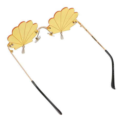 TEMPNAP lustige sonnenbrille Männer Party Hülse Erwachsene Gläser Strand Hawaiische lustige Brille Mode Sonnenbrillen Dekoration Sonnenbrille frauen sonnenbrille Stk Gelb von TEMPNAP