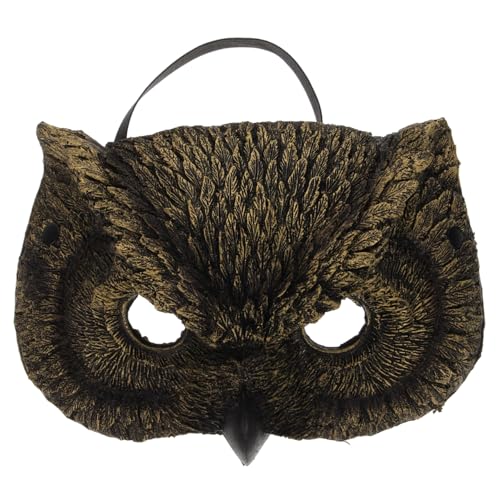 TENDYCOCO Eule Maske Dschungel Tier Maske Hawks Cosplay Gruseltier Cosplay Gesichtsbedeckung Vogel Eule Kostüm Zubehör Karneval Halloween Vögel Kostüm Gesichtsabdeckung Pu-Schaum TENDYCOCO Eule Maske Dschungel Tier Maske Hawks Cosplay Gruseltier Cosplay Gesichtsbedeckung Vogel Eule Kostüm Zubehör Karneval Halloween Vögel Kostüm Gesichtsabdeckung Pu-Schaum von TENDYCOCO