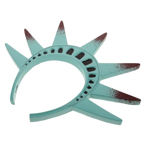 TENDYCOCO Krone Freiheitsstatue Haarreifen Kopfbedeckung Kopfbedeckung Patriotischer Tag Haarbänder Kostümzubehör Für Den Amerikanischen Unabhängigkeitstag Halloween Weihnachten Party von TENDYCOCO