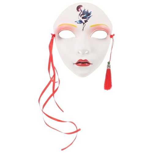 TENDYCOCO Maskerademaske Vollgesichtsmasken Kunststoff Mache-Masken Karnevalsmasken In Venedig Japanisch-Chinesisches Make-Up Schönheits-Cosplay-Masken Für Karneval Partybevorzugung B von TENDYCOCO