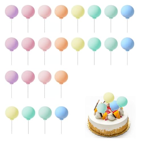 24 Stück Mini Luftballons, Tortendeko Kugeln, DIY Mini Ballon Cupcake, Birthday Cake Decorations, Tortendeko Kugeln Bunt, für Jubiläums- und Geburtstagsfeier, Kuchen Dekoration, Garten Bonsai Dekorati 24 Stück Mini Luftballons, Tortendeko Kugeln, DIY Mini Ballon Cupcake, Birthday Cake Decorations, Tortendeko Kugeln Bunt, für Jubiläums- und Geburtstagsfeier, Kuchen Dekoration, Garten Bonsai Dekorati von TENGEE