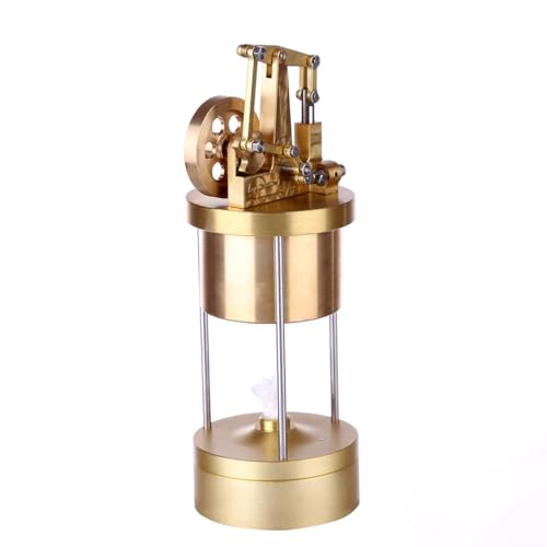 TENIREALX Mini Engine Motor Modellbausatz Einer Dampfmaschine in Vertikaler Ausführung aus Kupfer – Lehrreiches Physikexperiment für Erwachsene – Präzisionsmechanisches Tischdisplay TENIREALX Mini Engine Motor Modellbausatz Einer Dampfmaschine in Vertikaler Ausführung aus Kupfer – Lehrreiches Physikexperiment für Erwachsene – Präzisionsmechanisches Tischdisplay von TENIREALX