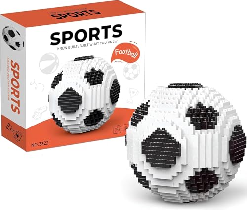 Fußball Baustein Kit,Miniatur 3D Fußball Bildungsspielzeug,850 Teile STEM Football Bausteine Home Dekorationen,Sportball Konstruktionsspielzeug Kreative Geschenke für Jungen und Mädchen Alter 14+ Fußball Baustein Kit,Miniatur 3D Fußball Bildungsspielzeug,850 Teile STEM Football Bausteine Home Dekorationen,Sportball Konstruktionsspielzeug Kreative Geschenke für Jungen und Mädchen Alter 14+ von TENYEAH