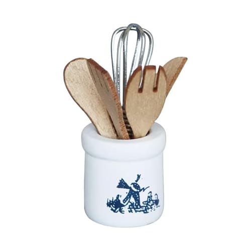 TENYELE 1/12 Küchenwerkzeugset Mit Keramikständer 6pcs Holzutensilien Zum Kochen Von Display Puppenhaus Küchenzubehör TENYELE 1/12 Küchenwerkzeugset Mit Keramikständer 6pcs Holzutensilien Zum Kochen Von Display Puppenhaus Küchenzubehör von TENYELE