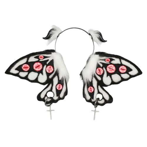 TENYELE Anime Charakter Teufelsohren Haarband für Themenparty Maskeraden Kostüm Kopfschmuck Tier Ohr Requisiten Rollenspiel Zubehör TENYELE Anime Charakter Teufelsohren Haarband für Themenparty Maskeraden Kostüm Kopfschmuck Tier Ohr Requisiten Rollenspiel Zubehör von TENYELE