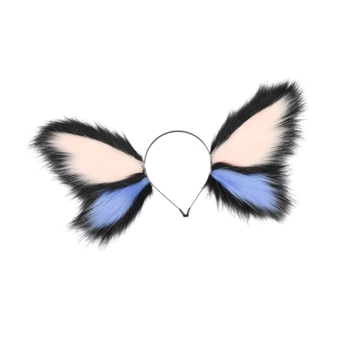 TENYELE Tier Cosplay Kostüm Schmetterling Stirnband Tier Ohren Haarband Stirnbänder Cosplay Halloween Party Kostüme Zubehör von TENYELE