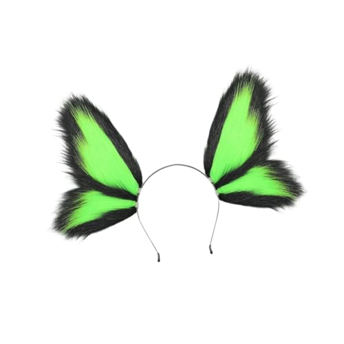 TENYELE Tier Cosplay Kostüm Schmetterling Stirnband Tier Ohren Haarband Stirnbänder Cosplay Halloween Party Kostüme Zubehör von TENYELE