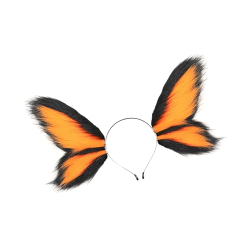 TENYELE Tier Cosplay Kostüm Schmetterling Stirnband Tier Ohren Haarband Stirnbänder Cosplay Halloween Party Kostüme Zubehör von TENYELE
