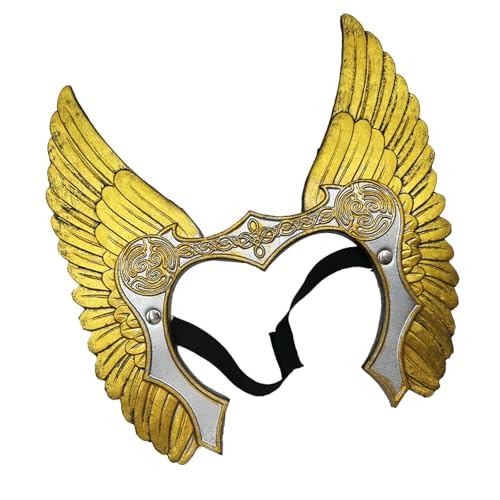 TENYELE Valkyrja Krieger Stirnband Norsen Krieger Stirnband Valkyrja Haarschmuck Halloween Wikinger Kostüm mit Gummiband von TENYELE