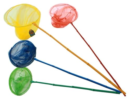 TEOREMA Bambuskescher Durchmesser 30 cm, Länge 120 cm, 4 Farben Ass Pfirsich-Kescher, Mehrfarbig, 8017967512103 von TEOREMA
