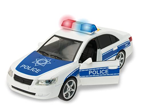 TEOREMA - Polizeimaschine mit Lichtern und Geräuschen im Maßstab 1:16, Mehrfarbig (65075) von TEOREMA