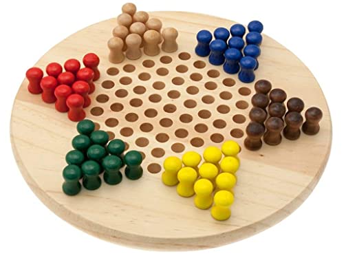 Teorema Theorem 40520 - Chinesische Dame aus Holz für 2-6 Spieler (3+ Jahre) von Teorema Giocattoli