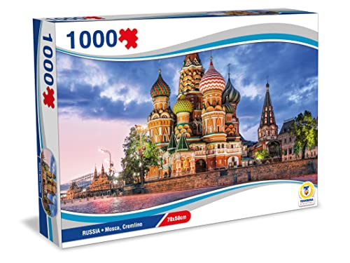 Teorema Giocattoli 67028 Puzzle Russia MOSCA CREMLINO 1000 STÜCK 70X50 cm, Mehrfarbig von Teorema Giocattoli