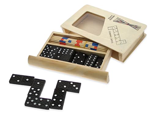 Teorema - Domino und Mikado Brettspiel, Mehrfarbig, VD40119 von TEOREMA