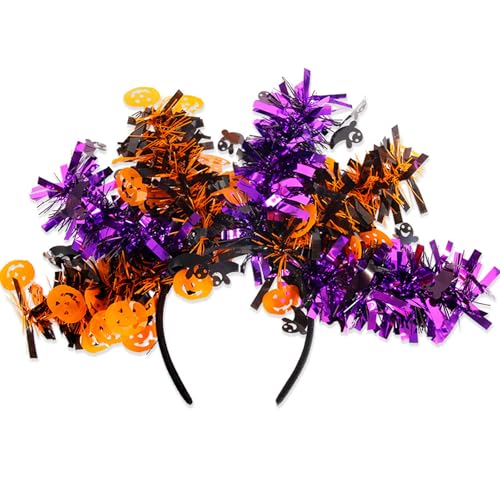 TERNCOEW Pailletten-Kürbis-Haarreif, Festival-Stirnband, Halloween-Kostüm, Kopfschmuck, glitzerndes Stirnband, für Erwachsene, Urlaubsrequisiten TERNCOEW Pailletten-Kürbis-Haarreif, Festival-Stirnband, Halloween-Kostüm, Kopfschmuck, glitzerndes Stirnband, für Erwachsene, Urlaubsrequisiten von TERNCOEW