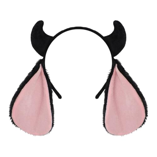 TERNCOEW Verstellbarer Plüsch-Ziegenohren-Kopfschmuck für Themenveranstaltungen, Rollenspiele, Bühnenshows, reisefreundlich, pelziger Kopf, Zubehör, kurze Plüsch-Schafhörner, Aufführungen TERNCOEW Verstellbarer Plüsch-Ziegenohren-Kopfschmuck für Themenveranstaltungen, Rollenspiele, Bühnenshows, reisefreundlich, pelziger Kopf, Zubehör, kurze Plüsch-Schafhörner, Aufführungen von TERNCOEW