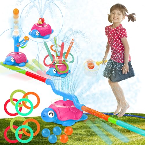 4-in-1 Schildkröten-Wassersprinkler für Kinder, Sommerspielzeug, Outdoor-Spielzeug für Kleinkinder, Kinder-Sprinkler-Wasserspielzeug, Hinterhof-Spiele für Sommerspaß, Hinterhof-Spiele 4-in-1 Schildkröten-Wassersprinkler für Kinder, Sommerspielzeug, Outdoor-Spielzeug für Kleinkinder, Kinder-Sprinkler-Wasserspielzeug, Hinterhof-Spiele für Sommerspaß, Hinterhof-Spiele von TERRAMUS