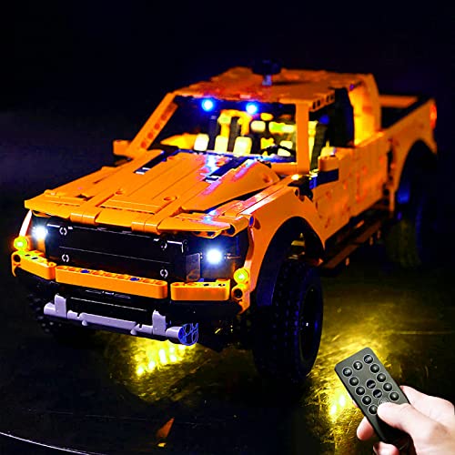 Für Lego 42126 Technic Ford F-150 Raptor Pick-Up-Truck LED Beleuchtung Licht-Set, Upgrade Zubehör Kompatibel mit Lego 42126 Bausteinen Modell(Nicht Enthalten Lego Modell) von TETK
