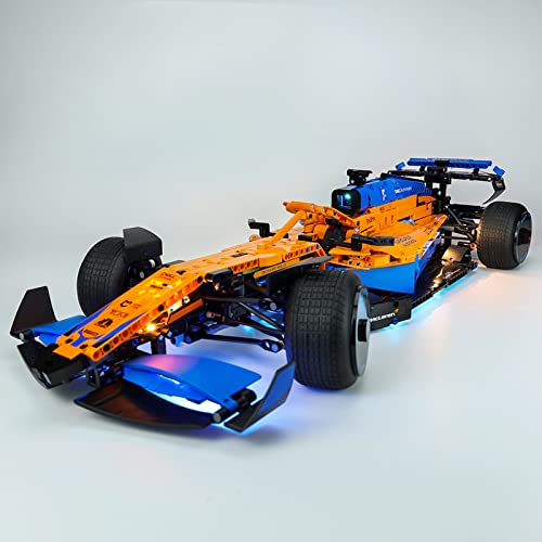 Für Lego 42141 Technic McLaren Formel 1 Rennwagen Beleuchtung LED Licht Set, Kompatibel mit Lego 42141(Nicht Enthalten Modell) von TETK