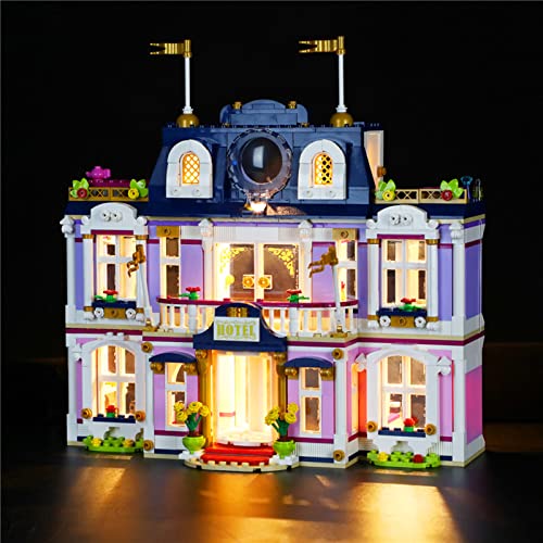 LED Beleuchtung Licht Set Für Lego 41684 Friends Heartlake City Hotel, für Männer und Frauen Spielzeug Geschenk, Beleuchtungsset Kompatibel mit Lego 41684(Nicht Enthalten Modell) von TETK