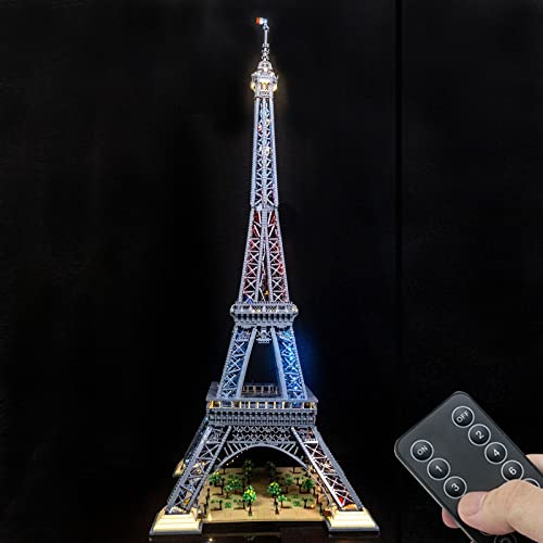LED-Beleuchtung Set für Lego Eiffelturm 10307 Modell, Licht Set kompatibel mit Lego 10307 Eiffelturm Baustein Modell (Modell Nicht enthalten) von TETK