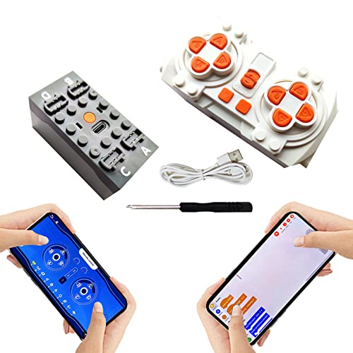 Technik Power Functions Set, Fernbedienung und Batteriebox, APP-Steuerung, Programmierbar und Fernbedienung, Multifunktionale Lithiumbatterie Technik Power Functions Set, Fernbedienung und Batteriebox, APP-Steuerung, Programmierbar und Fernbedienung, Multifunktionale Lithiumbatterie von TETK