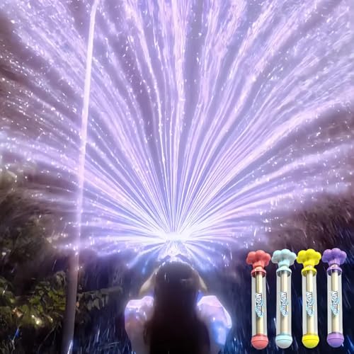 4 Stück Feuerwerk Wasserpistole Spielzeug, Feuerwerks Wasserpistole Kinder, Romantische Feuerwerk Wasserspritze, Firework Water Gun, Fun Wasserspielzeug Pool Spielzeug für Outdoor Pool Beach (A) von TETSMG