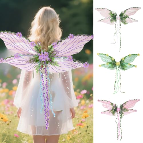 Feenflügel Erwachsene und Kinder, Schmetterlingsflügel Feen Kostüm Damen, Flügel Kostüm Kinder Prinzessinnenflügel Elfen Wings Damen Mädchen für Weihnachts Karneval Geburtstags Cosplay Party (Lila) Feenflügel Erwachsene und Kinder, Schmetterlingsflügel Feen Kostüm Damen, Flügel Kostüm Kinder Prinzessinnenflügel Elfen Wings Damen Mädchen für Weihnachts Karneval Geburtstags Cosplay Party (Lila) von TETSMG