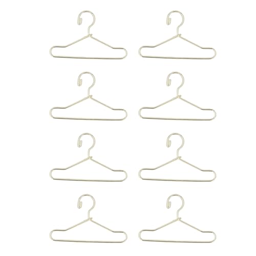 1:12 Scale Miniature Doll Clothes Hangers Gold Wire Iron Hangers for Dollhouse Closet Metal Doll Clothing Accessories for Doll Collectors Miniature Enthusiasts and Hobby Crafters von TEUOPIOE