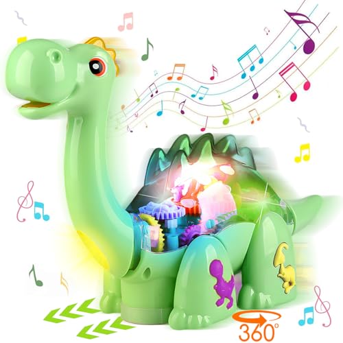 TEUVO Dinosaurier Krabbelspielzeug Baby, Kinderspielzeug ab 1 2 3 Jahr Jungen Musik Licht Baby Spielzeug Brachiosaurus Kriechendes Singendes Kinder Geschenke Geburtstag 6-12-18 Monate Mädchen TEUVO Dinosaurier Krabbelspielzeug Baby, Kinderspielzeug ab 1 2 3 Jahr Jungen Musik Licht Baby Spielzeug Brachiosaurus Kriechendes Singendes Kinder Geschenke Geburtstag 6-12-18 Monate Mädchen von TEUVO