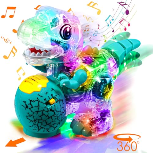 TEUVO Baby Spielzeug Dinosaurier Spielzeug mit Lichtern Musik, Krabbelspielzeug Baby Durchsichtig T-Rex Laufen mit Dino Ei Geschenke1 2 3 Jahre Jungen Kinder Mädchen Geburtstag Weihnachten 6 Monate TEUVO Baby Spielzeug Dinosaurier Spielzeug mit Lichtern Musik, Krabbelspielzeug Baby Durchsichtig T-Rex Laufen mit Dino Ei Geschenke1 2 3 Jahre Jungen Kinder Mädchen Geburtstag Weihnachten 6 Monate von TEUVO