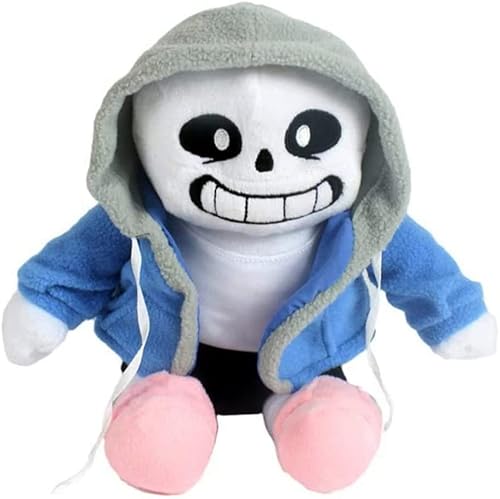 TEXXY iFii Undertale Plüschtiere, weich Sans Papyrus Asriel Alphys Flowey Frisk Chara Gefüllte Puppe für Kindergeschenk (Sans) von TEXXY