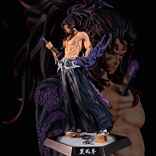 iFii Demon Slayer Figur 31 cm mit Box, Kokushibou Daki Gyuutarou Tsugikuni Yoriichi Anime Figur PVC Actionfigur für Fan Collection (Kokushibou) von TEXXY