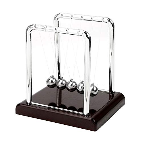 Newtons Wiege, Schreibtisch, Tischdekoration, Metall-Pendelkugel, Newton-Kugel, Physik, Wissenschaft, Pendel, Stahl-Balance-Kugel (Farbe: B) (B) (B) von TEmkin