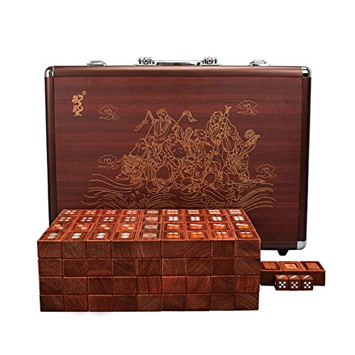 TEmkin Mahjong-Set, Mahjong-Fliesen, Mode-Mahjong-Fliesen, Haushalt, Handreiben, Mahjong-Fliesen, Familienspiel, Mahjong-Fliesen, Gelegenheitsspiel-Fliesen, 144 Karten, Stofftaschen von TEmkin