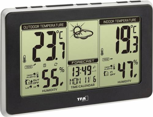 TFA Dostmann Mondo 35.1151.01 Funk-Wetterstation Vorhersage für 1 Tag Anzahl Sensoren max. 3 von TFA Dostmann