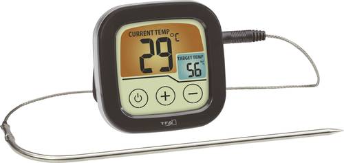 TFA Dostmann 14.1509.01 Grill-Thermometer Überwachung der Kerntemperatur, mit Touchscreen, Kabelsen von TFA Dostmann
