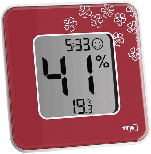 TFA Dostmann Style Thermo-/Hygrometer Rot von TFA Dostmann