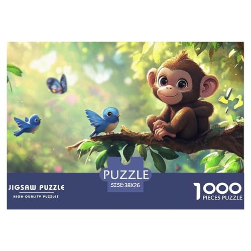 Affe1000Teile PuzzlesTiere Für Erwachsene Und Kinder Ab 14 Jahren Familienspiele Herausforderndes Für DekoRatteive Geschenke38x26cm/1000pcs von TFEDACVSS