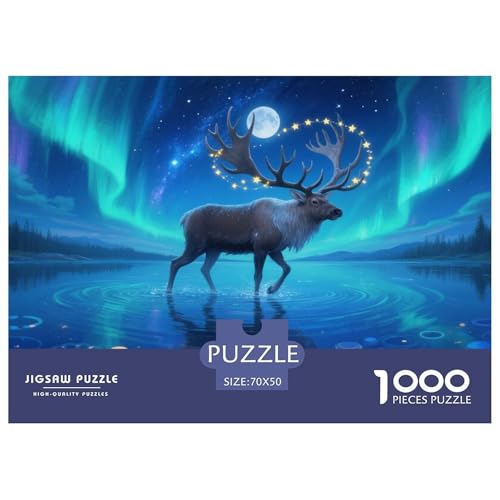 Alce1000Teile BuntePuzzles Tiere Für Erwachsene Kinder Einzigartige Spielzeug SchwerStressabbau Für DekoRatteive Geschenke70x50cm/1000pcs von TFEDACVSS