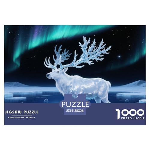 Alce1000Teile PuzzlesTiere Für Erwachsene Und Kinder Ab 14 Jahren Familienspiele Herausforderndes Für DekoRatteive Geschenke38x26cm/1000pcs von TFEDACVSS