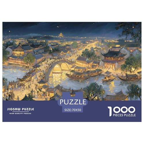 Altstadt1000Teile PuzzlesHaus Für Erwachsene Familienspiele Herausfordernde Moderne Porträts70x50cm/1000pcs von TFEDACVSS