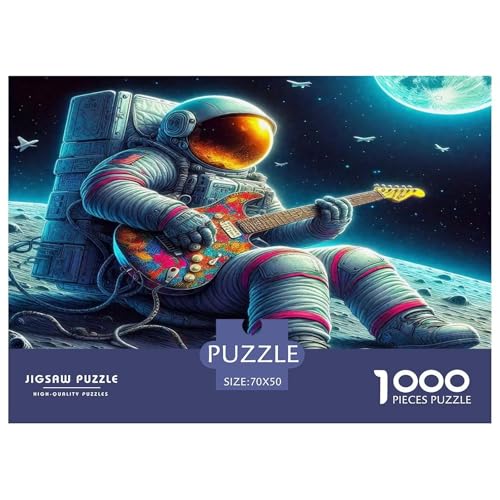 Astronaut1000Teile Schwierigesgroßes Puzzle Astronaut Für Erwachsene Einzigartige Spielzeug SchwerStressabbau Für Dekorative Geschenke70x50cm/1000pcs von TFEDACVSS
