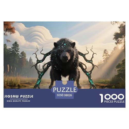 Bären1000Teile PuzzlesWildtiere Für Erwachsene Familienspiele Denksport Für Dekorative Geschenke38x26cm/1000pcs von TFEDACVSS