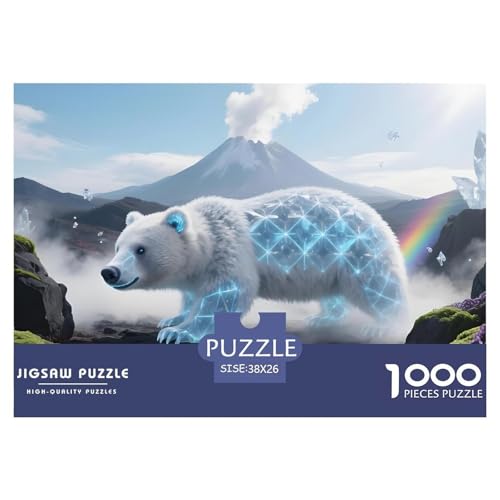 Bären1000Teile PuzzlesWildtiere Für Erwachsene Familienspiele Herausfordernde Für Dekorative Geschenke38x26cm/1000pcs von TFEDACVSS