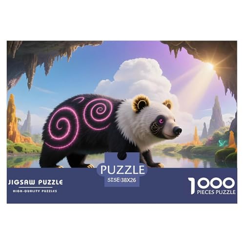 Bären1000Teile PuzzlesWildtiere Für Erwachsene Familienspiele SchwerStressabbau Für Dekorative Geschenke38x26cm/1000pcs von TFEDACVSS